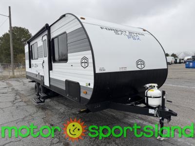Front angle view of Salem FSX 266BHLE travel trailer for sale
