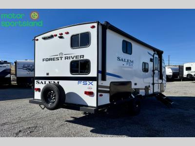 Rear corner view with spare tire and rear access