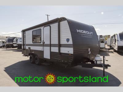 Front Exterior of the 2025 Keystone RV Hideout 230MBBH travel trailer