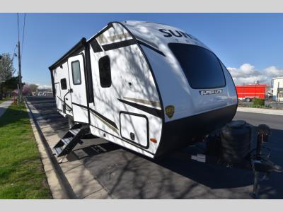 Front passenger angle of 2024 CrossRoads Sunset Trail SS222RB travel trailer for sale
