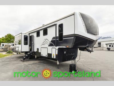 Front angle of 2024 Heartland Big Country 3705FB fifth wheel for sale