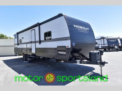 Front 3/4 angle of 2025 Keystone Hideout Sport 291BR travel trailer for sale