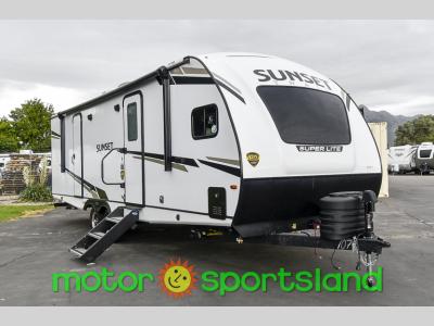 Passenger front angle of 2024 CrossRoads Sunset Trail SS269FK travel trailer for sale