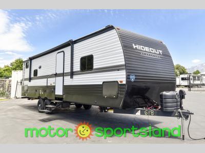 Front 3/4 view of 2024 Keystone Hideout Sport 291BR travel trailer for sale
