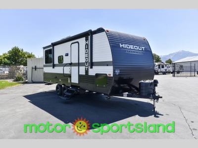 Front 3/4 view of 2025 Keystone Hideout Sport 200RL travel trailer for sale