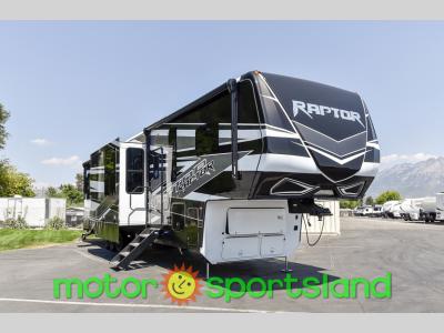 Angle profile of the 2024 Keystone RV Raptor 431 fifth wheel