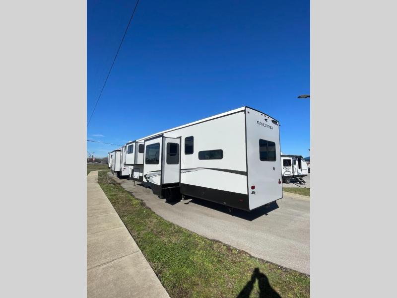 New 2024 Forest River RV Sandpiper 3800RK Fifth Wheel at Patriot RV LLC