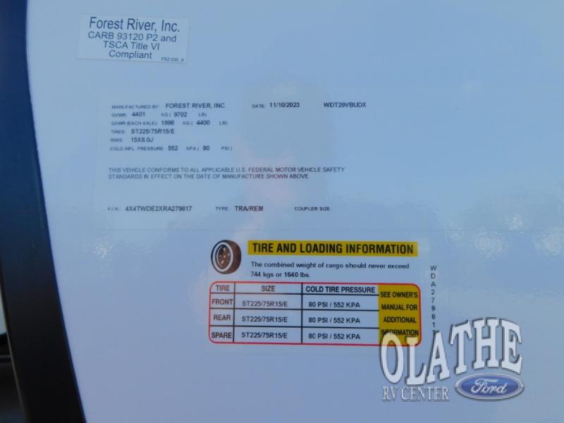 New 2024 Forest River RV Wildwood 29VBUDX Travel Trailer at Olathe Ford