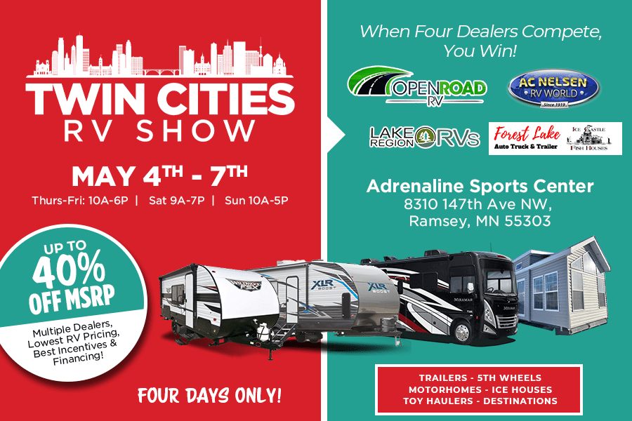 Twin Cities RV Show in MN Four Days Only!