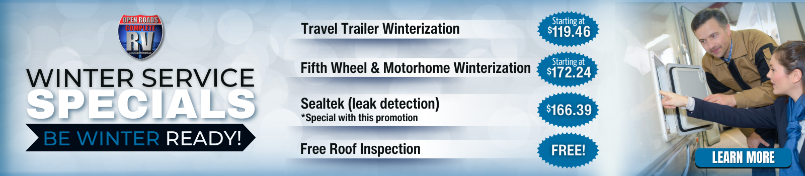 Winter Service Specials