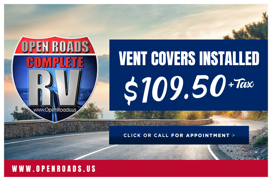 Open Roads RV Service Vent Cover Installation