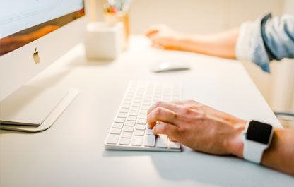Email on computer