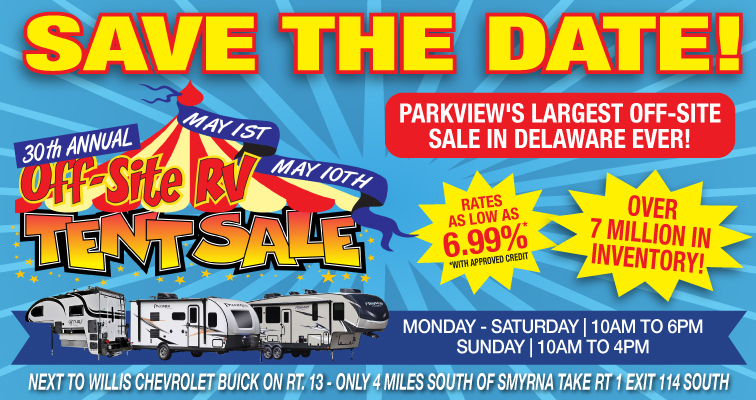 Tent Sale Save the Date