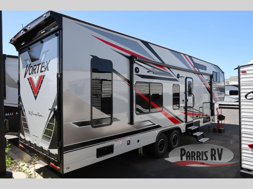New 2025 Genesis Supreme Vortex 3219CRSB Toy Hauler Fifth Wheel at