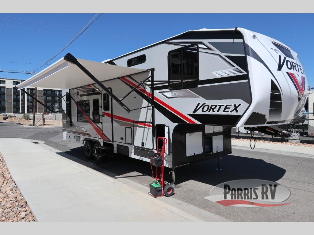 New 2025 Genesis Supreme Vortex 2814IKS Toy Hauler Fifth Wheel at