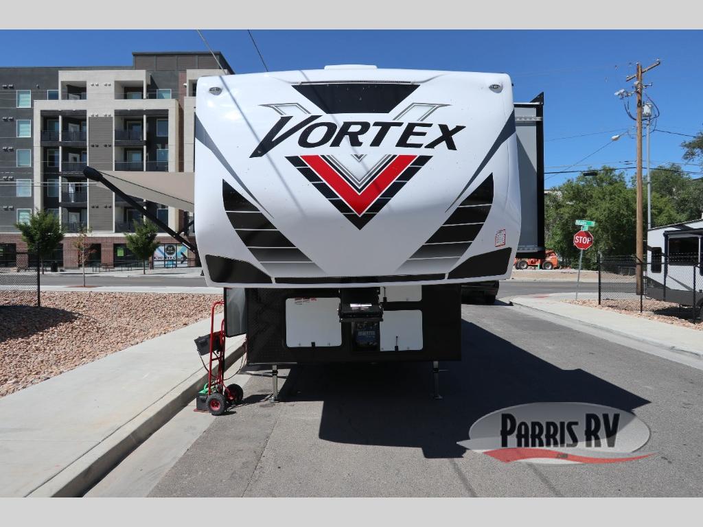 New 2025 Genesis Supreme Vortex 2814IKS Toy Hauler Fifth Wheel at
