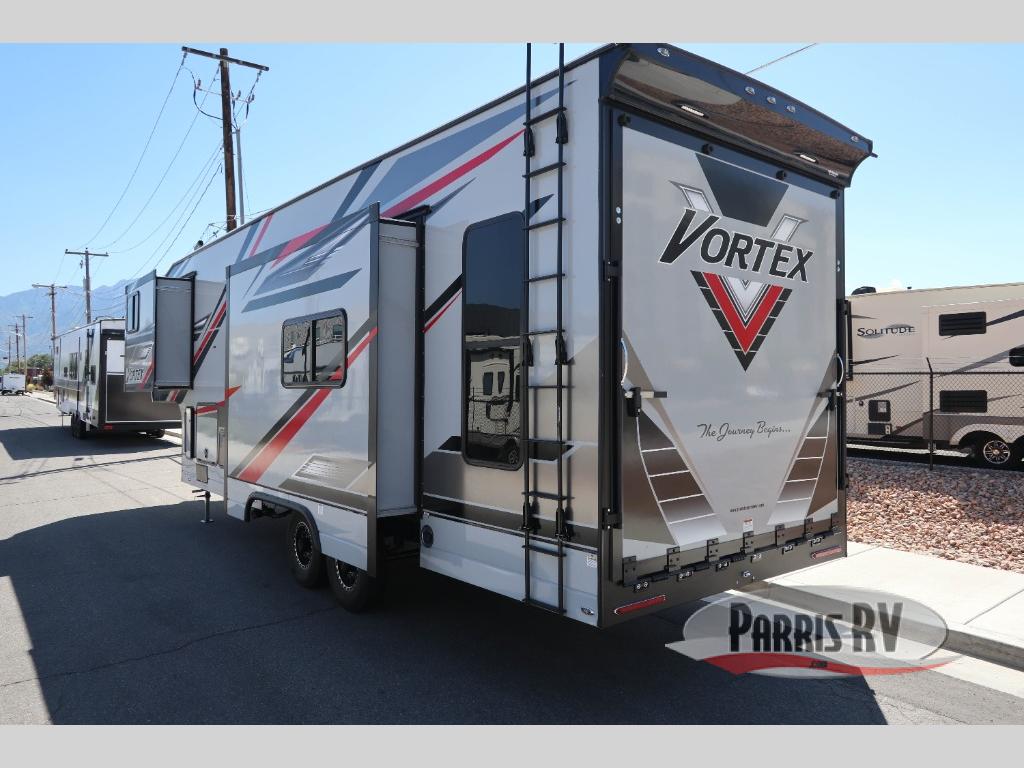 New 2025 Genesis Supreme Vortex 2814IKS Toy Hauler Fifth Wheel at