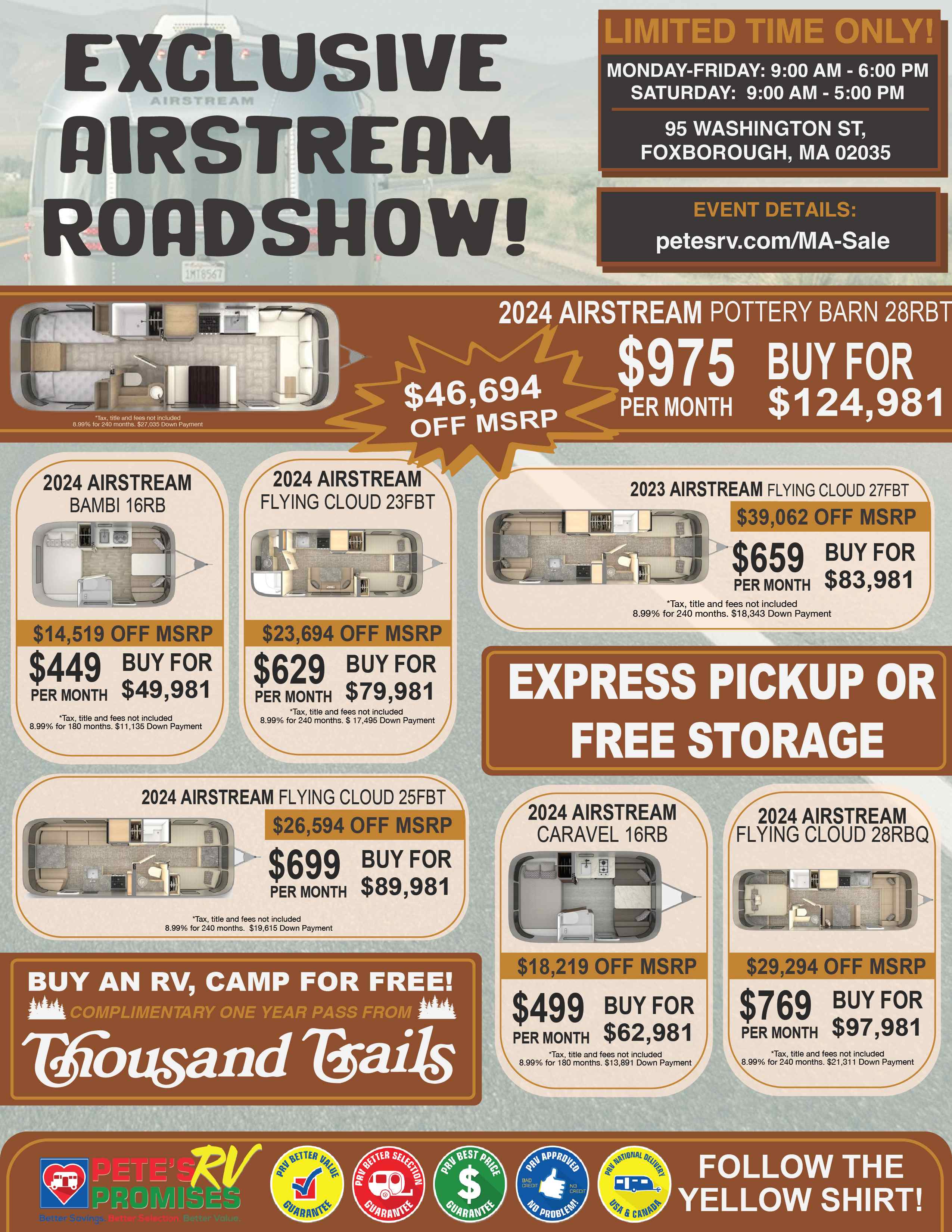 Exclusive Airstream Roadshow!