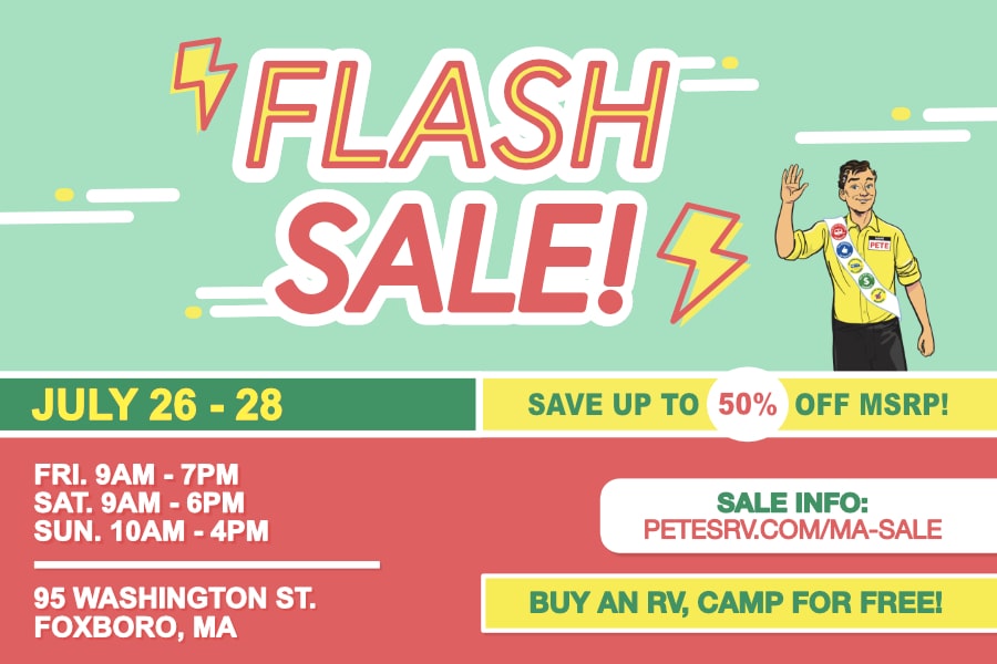 Pete's RV Flash Sale