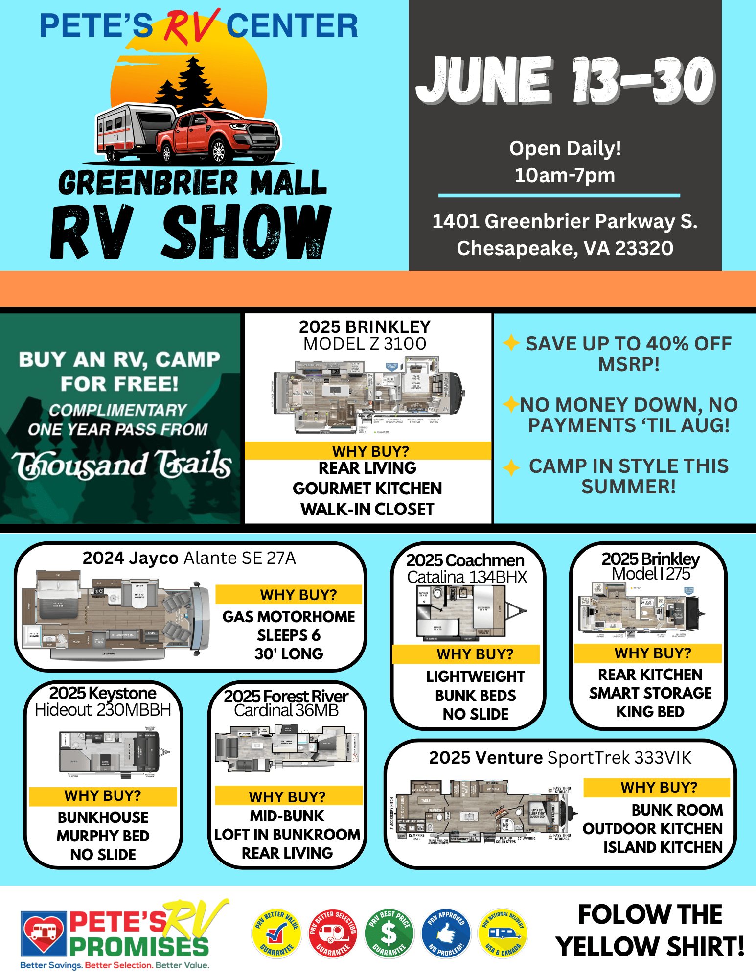 Greenbrier Mall Show Flier