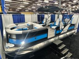 New 2023 Trifecta UL Series 23 SS 2.75 Tritoon 150 H.P. Mercury Motor Photo