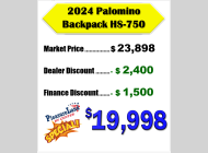 Used 2024 Palomino Backpack Edition HS 750 image
