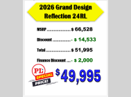 New 2026 Grand Design Reflection 100 Series 24RL image