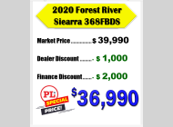 Used 2020 Forest River RV Sierra 368FBDS image