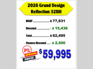 New 2026 Grand Design Reflection 100 Series 32BH image