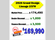 Used 2026 Grand Design Lineage Series M 25FW image