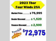 Used 2023 Thor Motor Coach Four Winds 28A image