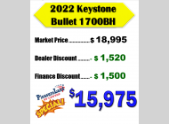 Used 2022 Keystone RV Bullet Crossfire 1700BH image