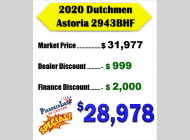 Used 2020 Dutchmen RV Astoria 2943BHF image