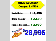 Used 2022 Keystone RV Cougar Half-Ton 24RDS image