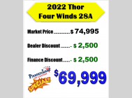 Used 2022 Thor Motor Coach Four Winds 28A Chevy image