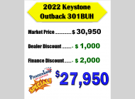Used 2022 Keystone RV Outback Ultra Lite 301UBH image