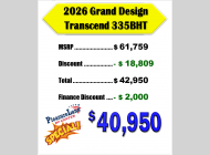 New 2026 Grand Design Transcend 335BHT image