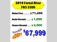 Used 2019 Forest River RV FR3 33DS image