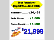 Used 2021 Forest River RV Flagstaff Micro Lite 21FBRS image