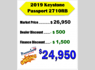Used 2019 Keystone RV Passport 2710RB Grand Touring image