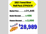 Used 2021 Forest River RV Cherokee Wolf Pack 27PACK10 image