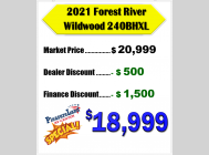Used 2021 Forest River RV Wildwood X-Lite 240BHXL image