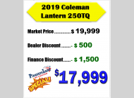 Used 2019 Dutchmen RV Coleman Lantern Series 250TQ image