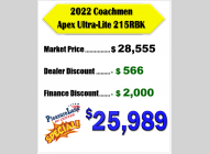 Used 2022 Coachmen RV Apex Ultra-Lite 215RBK image