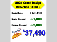 Used 2021 Grand Design Reflection 310RLS image