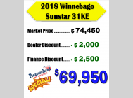 Used 2018 Winnebago Sunstar 31KE image