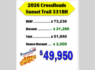 New 2026 CrossRoads RV Sunset Trail 331BH image