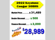 Used 2022 Keystone RV Cougar Half-Ton 30BHS image