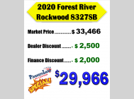 Used 2020 Forest River RV Rockwood Signature Ultra Lite 8327SB image