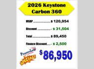 New 2026 Keystone RV Raptor Carbon Series 360 image